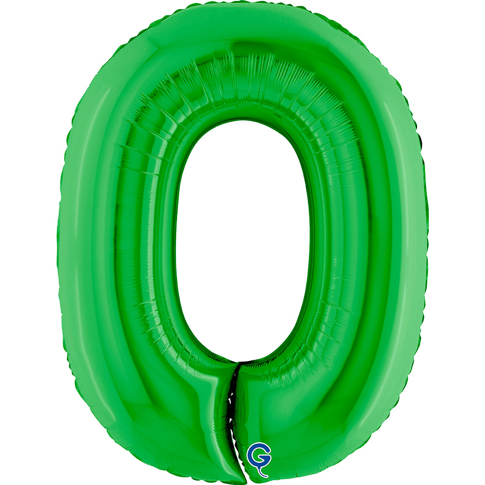 Balon z helem Cyfra 86cm, zielony