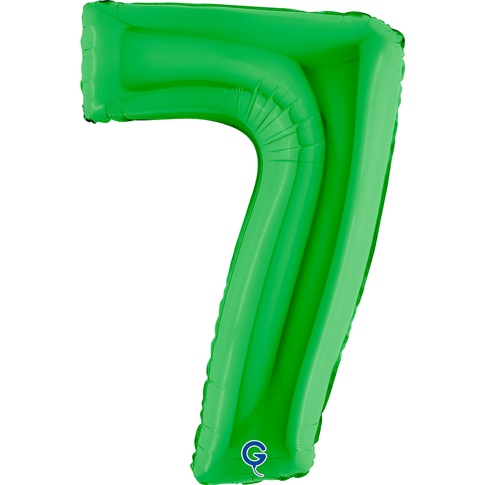 Balon z helem Cyfra 86cm, zielony