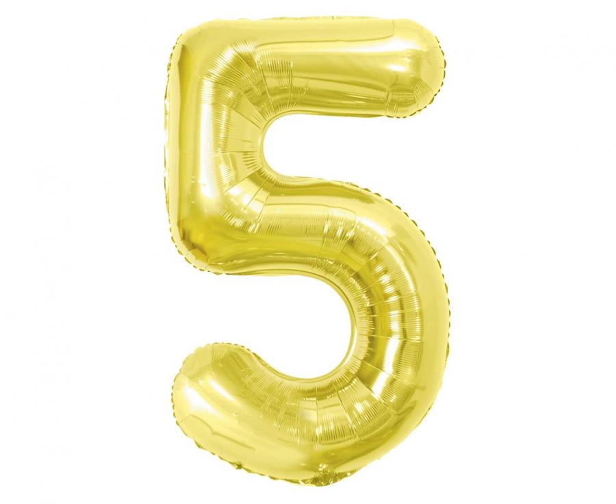 Balon z helem Cyfra 86cm, białe złoto