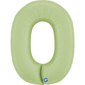 Balon z helem Cyfra 86cm, oliwkowy