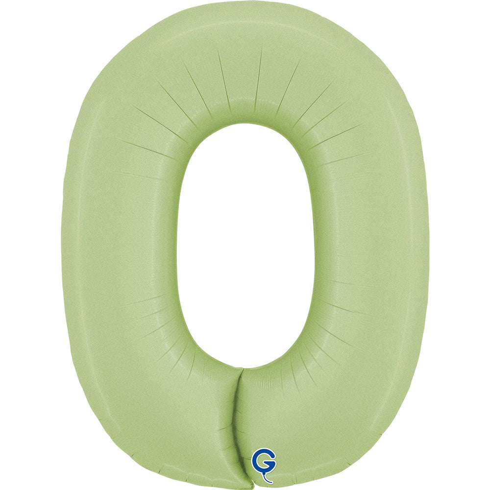 Balon z helem Cyfra 86cm, oliwkowy
