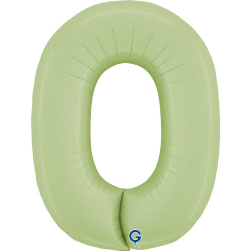 Balon z helem Cyfra 86cm, oliwkowy