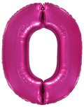 Balon z helem Cyfra 86cm, fuksja