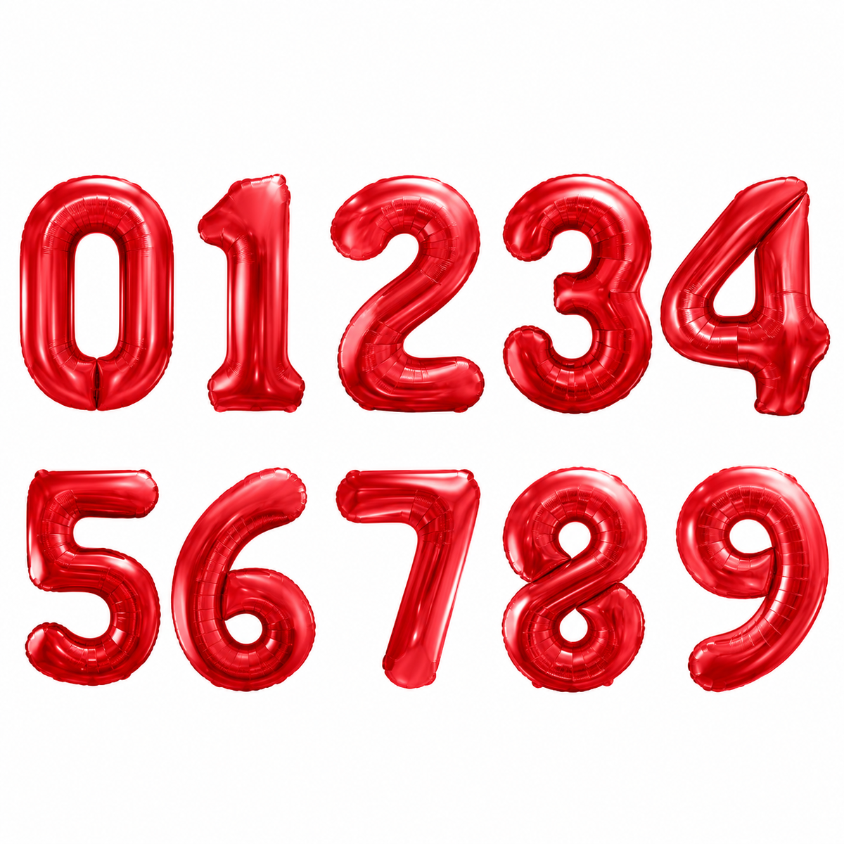 Balon z helem Cyfra 86cm, czerwony