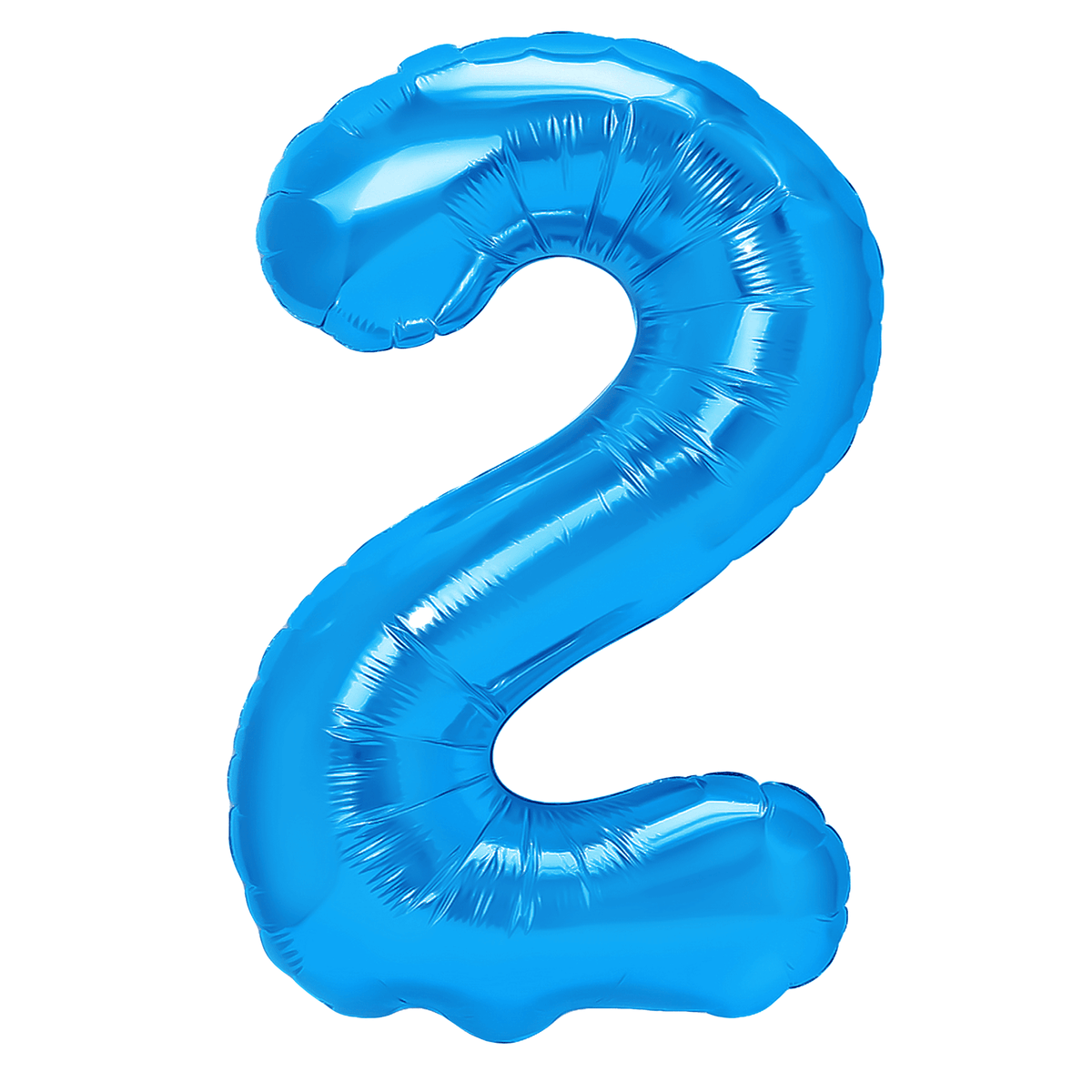Balon z helem Cyfra 86cm, niebieski