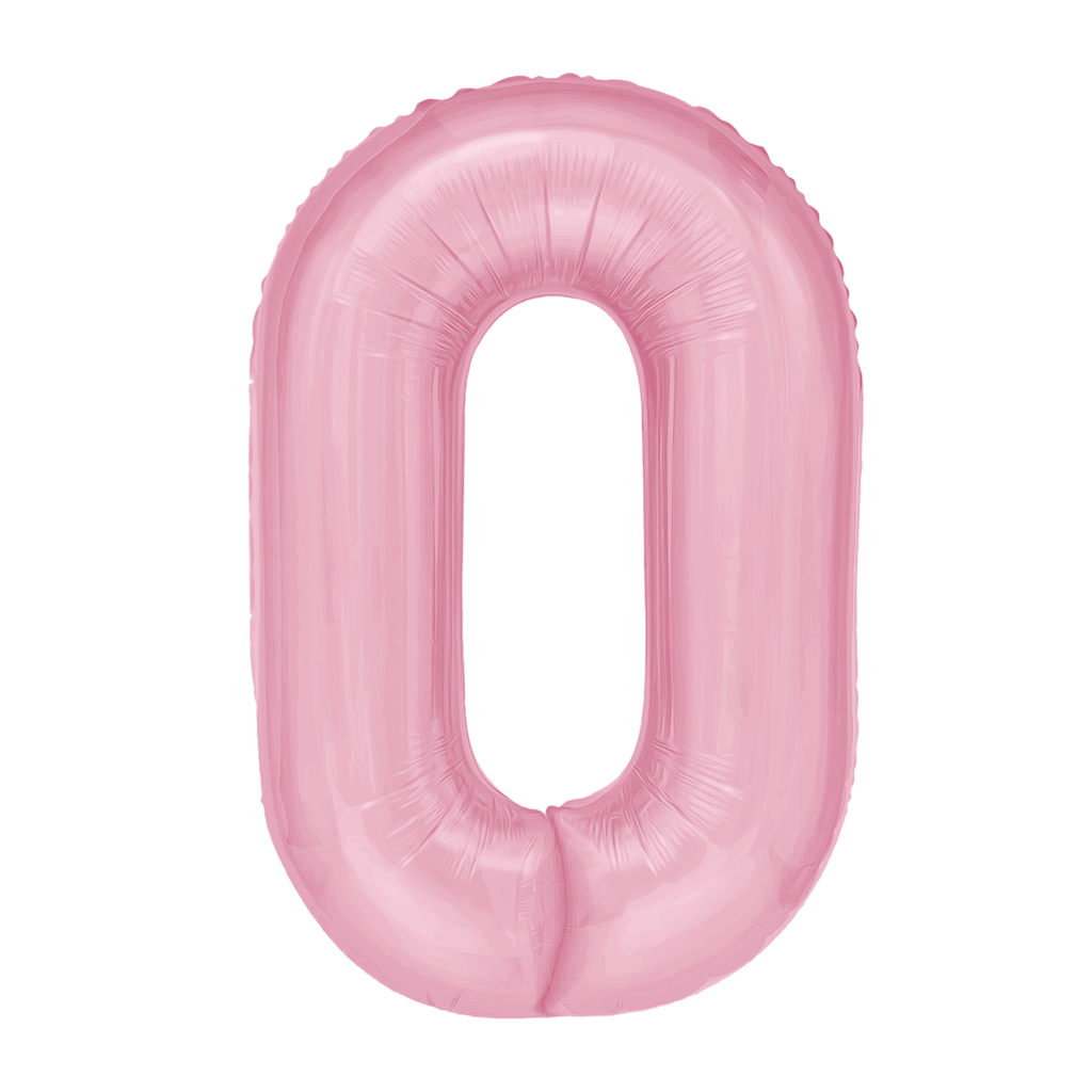 Balon z helem Cyfra 86cm, różowy