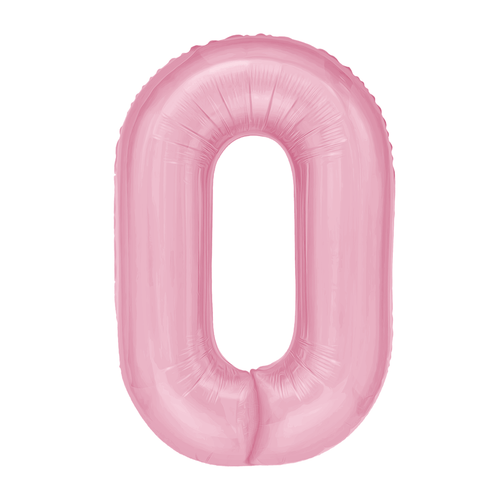 Balon z helem Cyfra 86cm, różowy