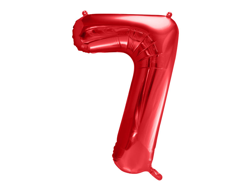 Balon z helem Cyfra 86cm, czerwony