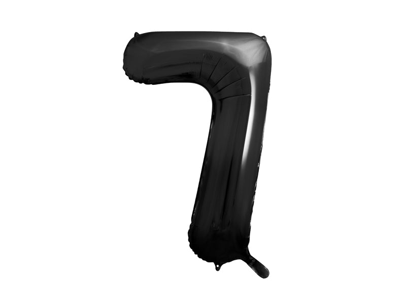Balon z helem Cyfra 86cm, czarny